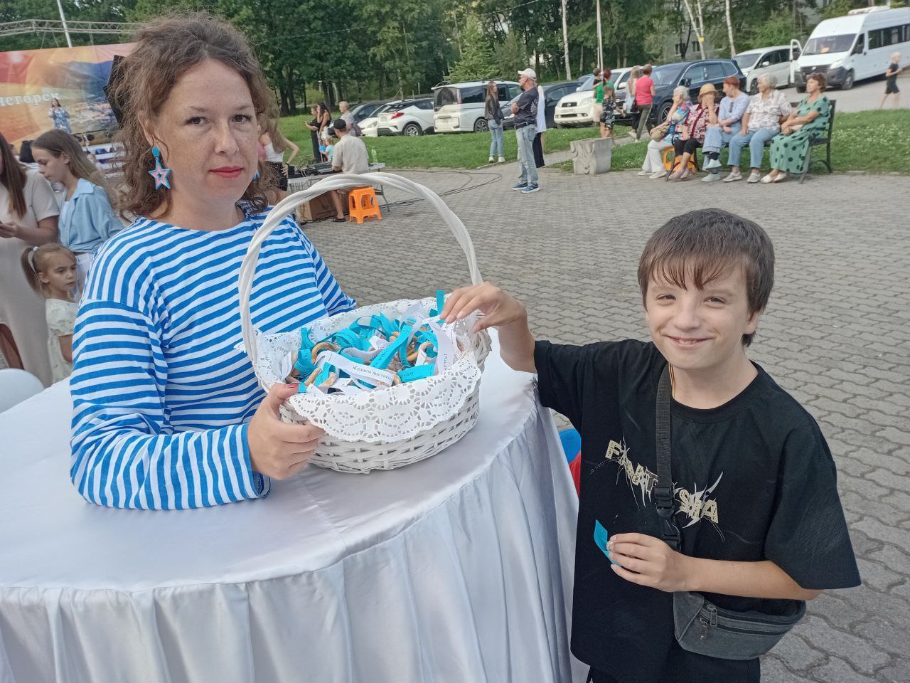 Воспитанники Центра приняли участие в празднике «День тельняшки» в Дальнегорске